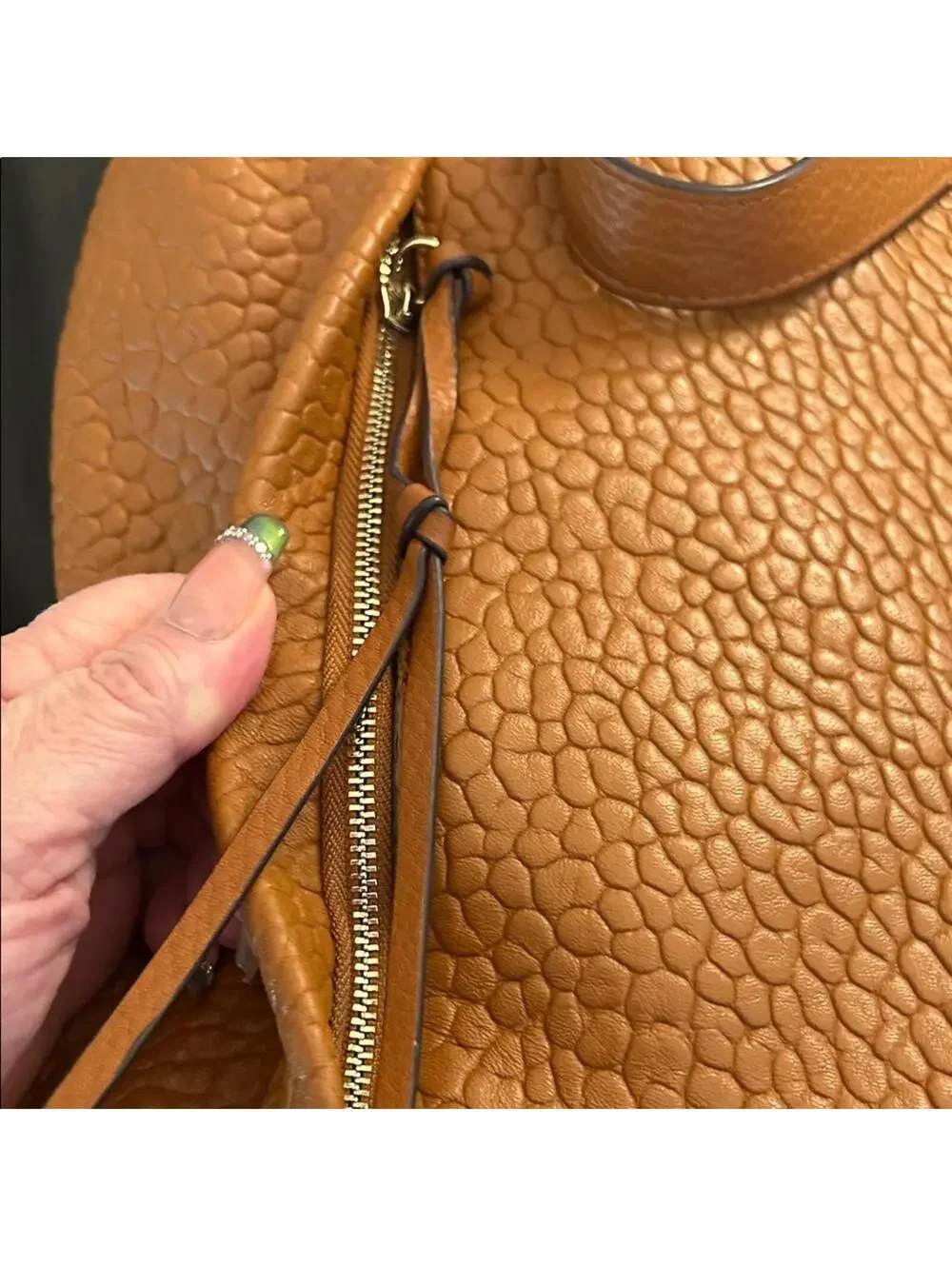 Vince Camuto Tan Leather Hobo Bag